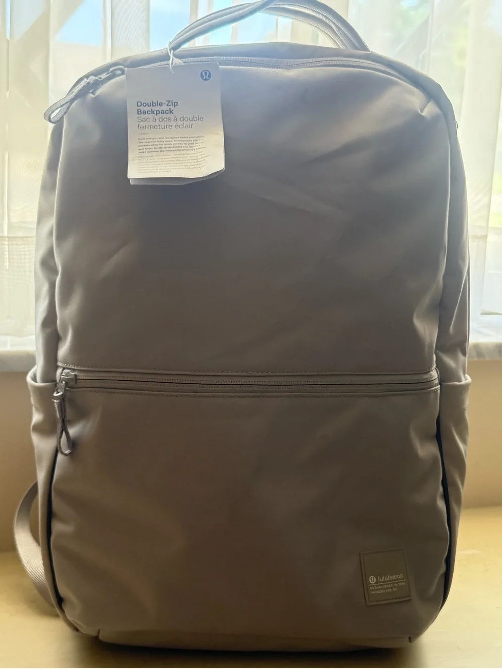 lululemon athletica Gray Double-Zip Backpack